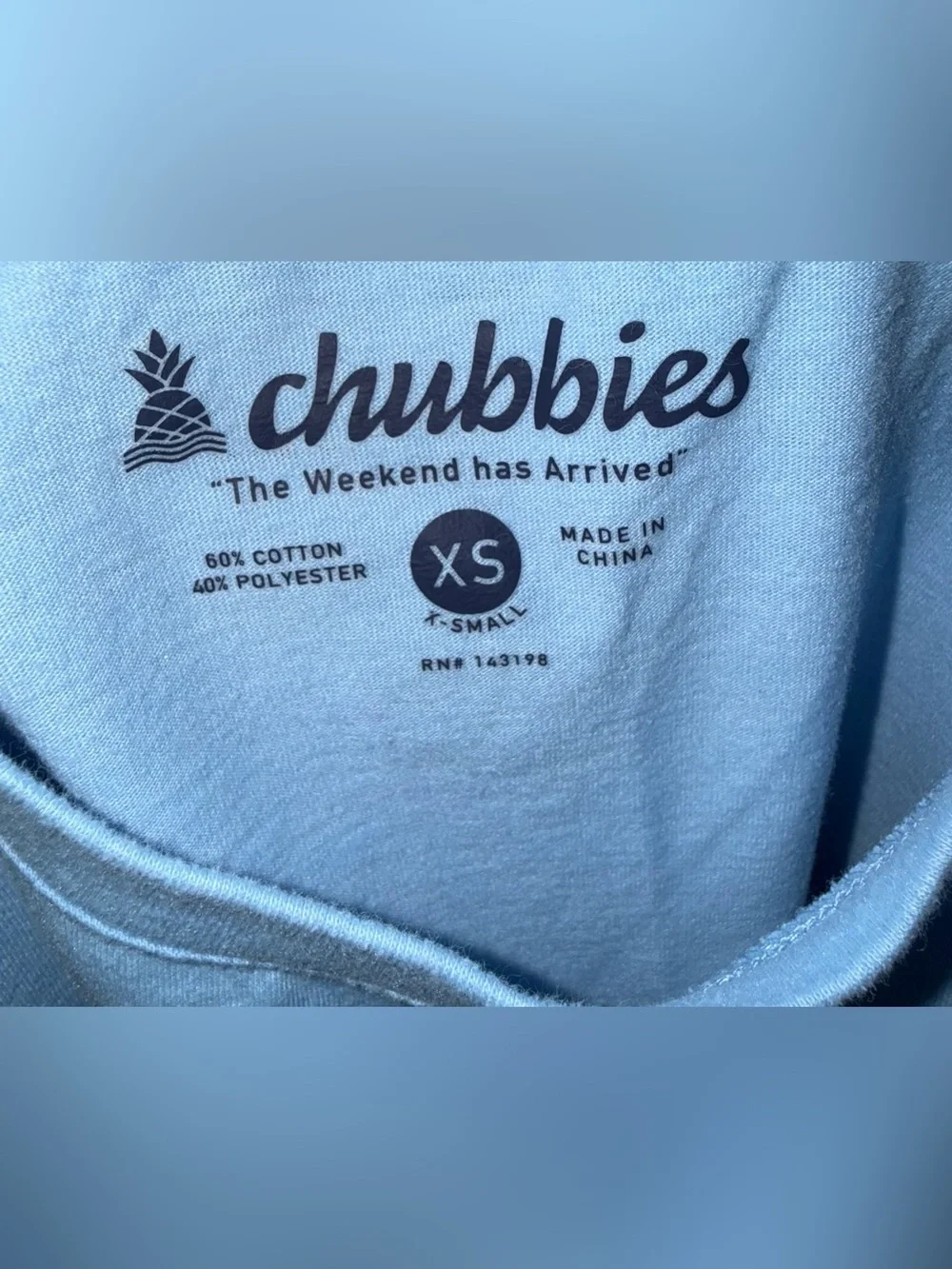 chubbies light blue